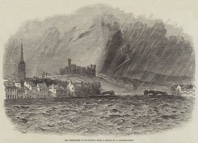 De Overstroming in Inverness door Samuel Read
